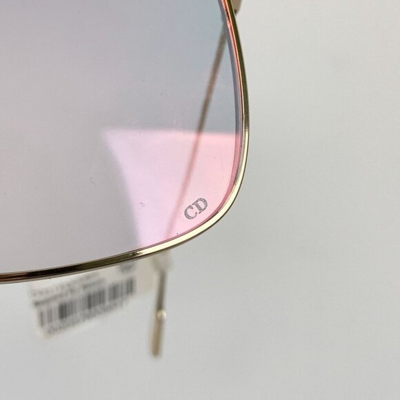 NIB Dior Rose Gold Stellaire 000Te Metal Square Sunglasses - Picture 4 of 10
